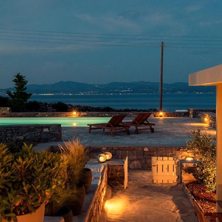 Kallirroe Deluxe Villa With Sea View And Pool Chrisi Akti  Luaran gambar