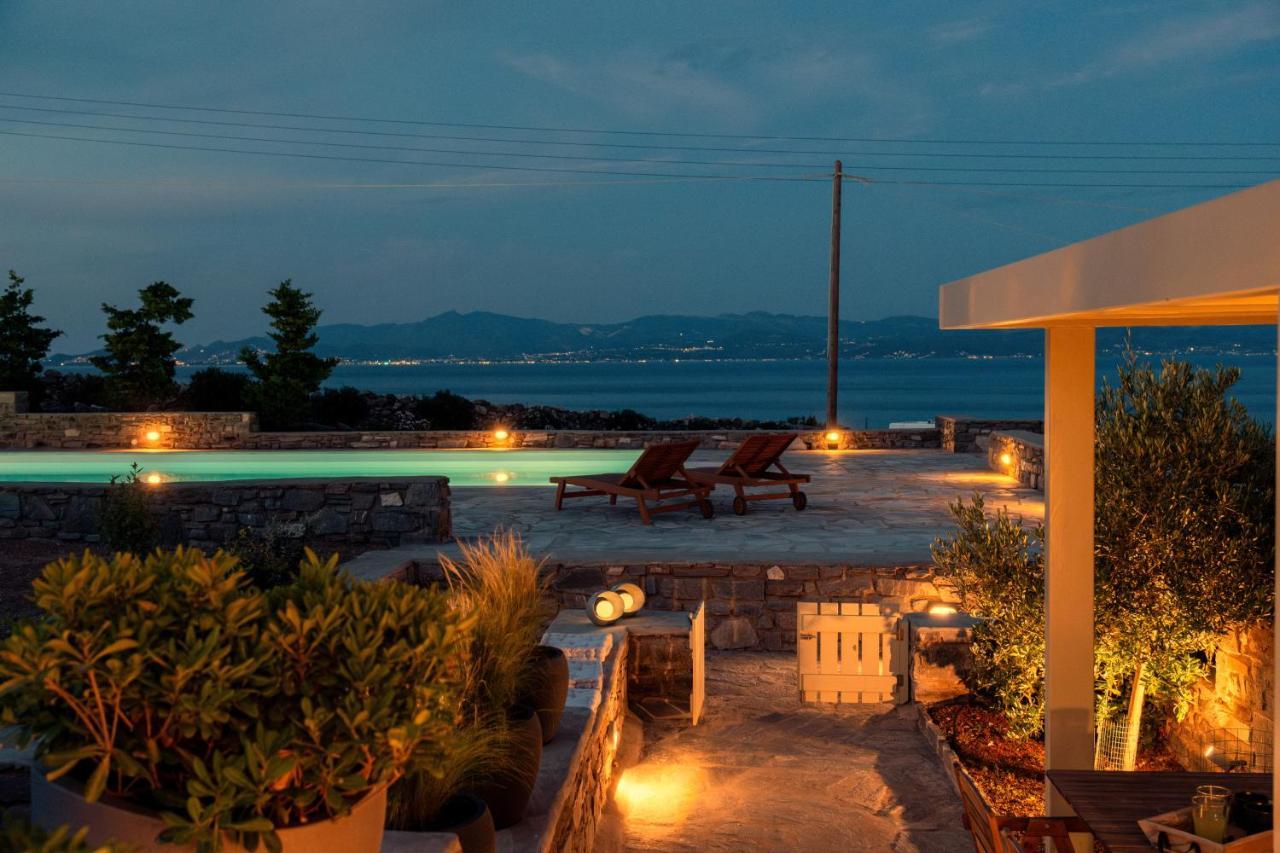 Kallirroe Deluxe Villa With Sea View And Pool Chrisi Akti  Luaran gambar