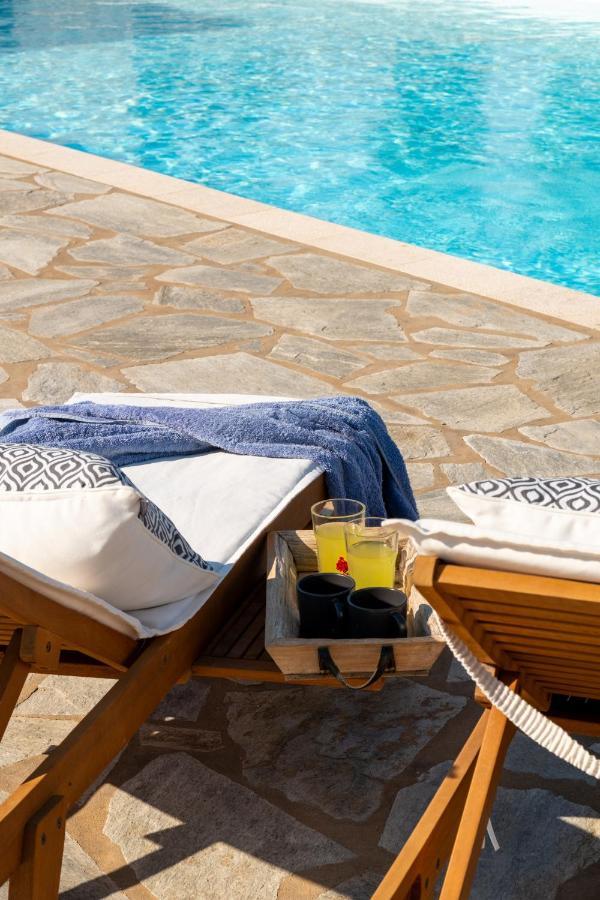 Kallirroe Deluxe Villa With Sea View And Pool Chrisi Akti  Luaran gambar