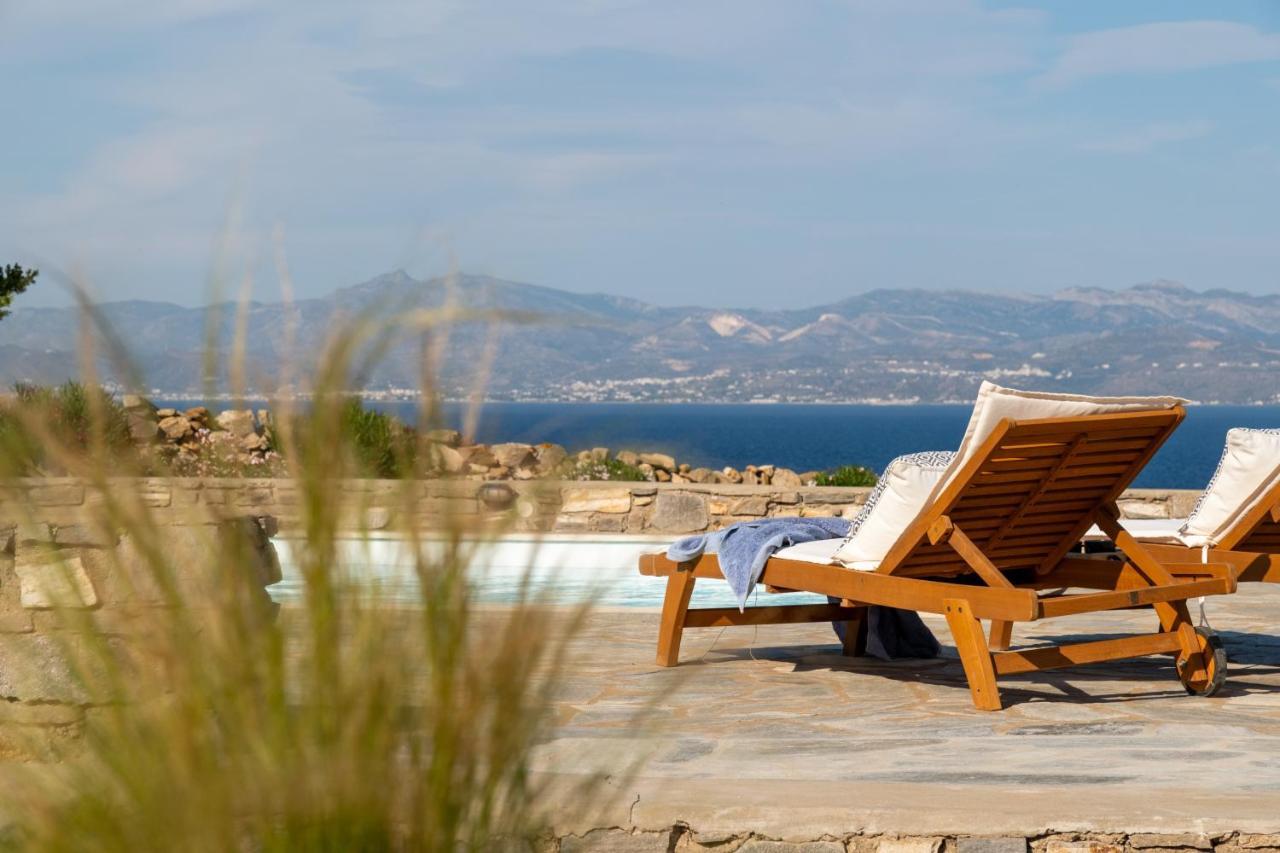 Kallirroe Deluxe Villa With Sea View And Pool Chrisi Akti  Luaran gambar